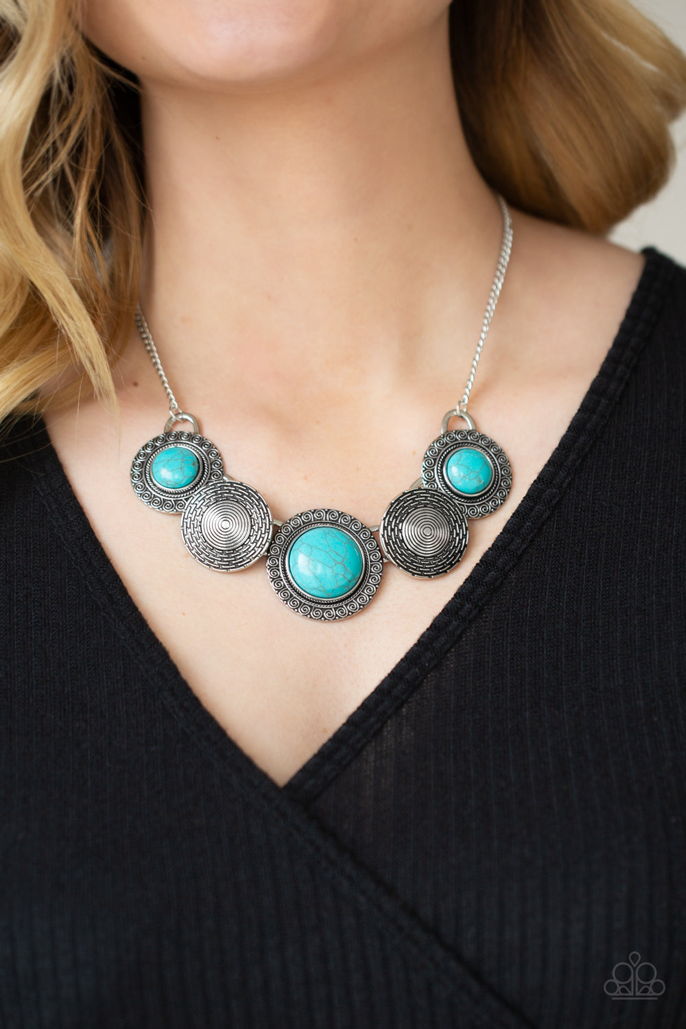 Turquoise necklace outlet paparazzi