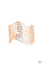 Load image into Gallery viewer, Leafy Lei - Rose Gold - Paparazzi Bracelet
