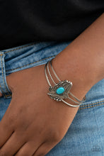 Load image into Gallery viewer, Sahara Solstice - Turquoise Blue - Paparazzi Bracelet
