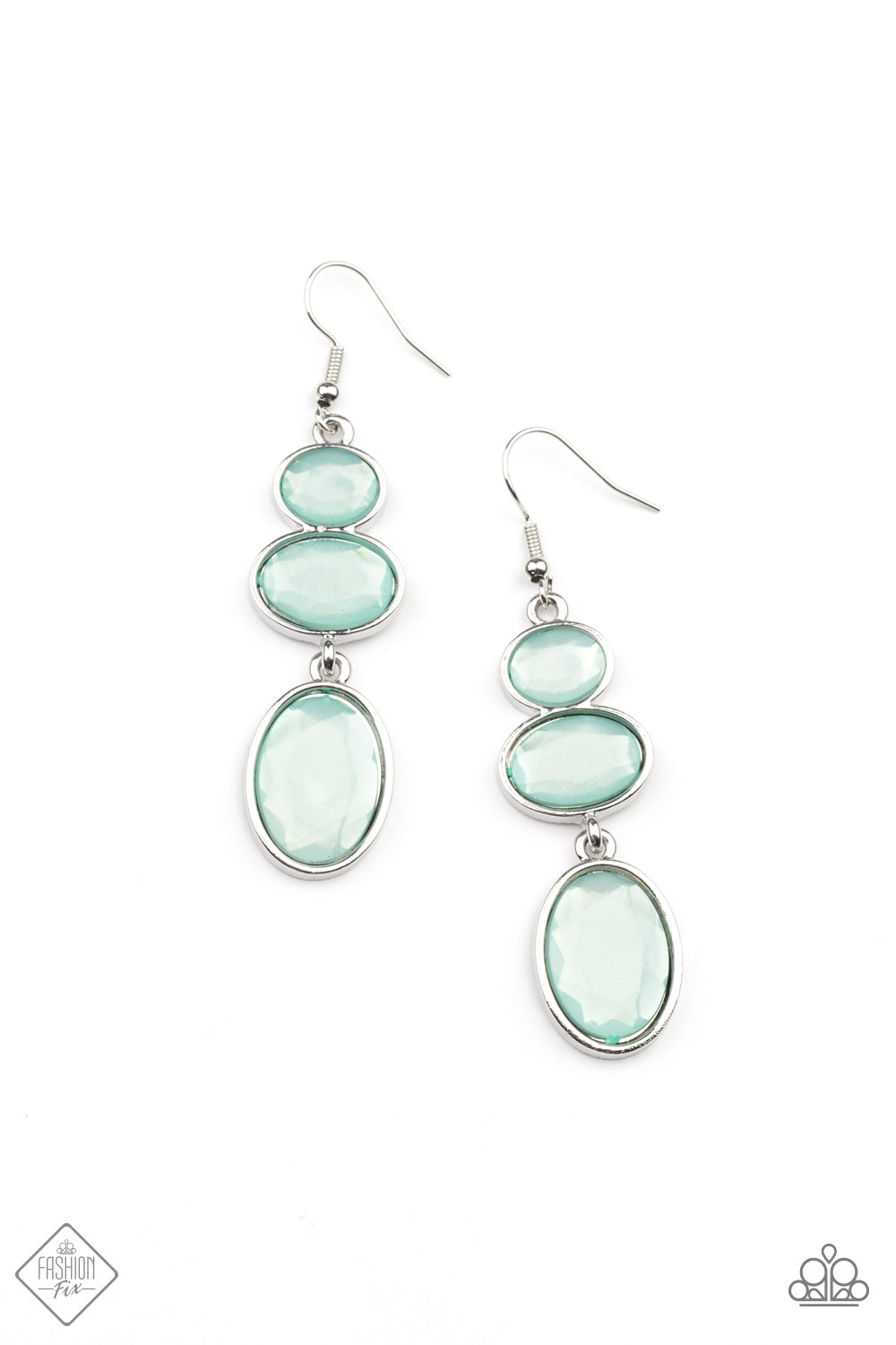 Tiers of Tranquility - Blue - May 2021 Paparazzi Fashion Fix Earring