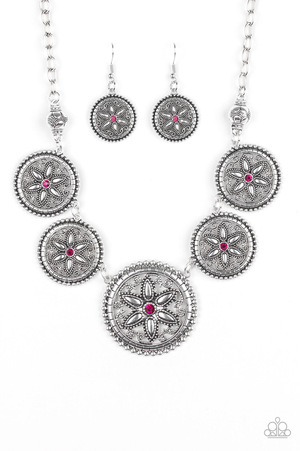 Written in the STAR LILIES - Pink - Paparazzi Necklaces