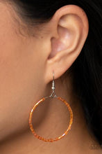 Load image into Gallery viewer, Colorfully Curvy - Orange - Paparazzi Earring
