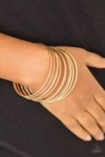 Load image into Gallery viewer, Bangle Babe - Gold - Paparazzi Bracelet
