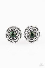 Load image into Gallery viewer, Courtly Courtliness - Green - Paparazzi Earring
