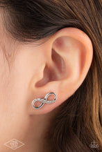 Load image into Gallery viewer, Never-Ending Elegance - White - Paparazzi Black Diamond Exclusive Earring
