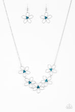 Load image into Gallery viewer, Hoppin Hibiscus - Blue - Paparazzi Necklace
