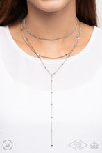 Load image into Gallery viewer, PREORDER - Think Like A Minimalist - Silver - Paparazzi Black Diamond Exclusive Necklace
