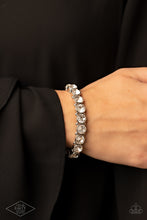 Load image into Gallery viewer, Sugar-Coated Sparkle - White - Paparazzi Black Diamond Exclusive Bracelet
