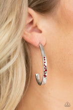 Load image into Gallery viewer, Completely Hooked - Red - Paparazzi Earring

