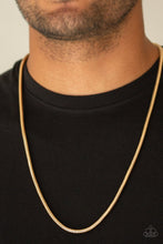 Load image into Gallery viewer, Victory Lap - Gold - Paparazzi Men&#39;s Necklace
