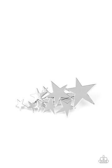 She STAR-ted It! - Silver - Paparazzi Hair Clip