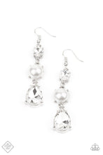 Load image into Gallery viewer, Unpredictable Shimmer - White - January 2021 Paparazzi Fashion Fix Earring

