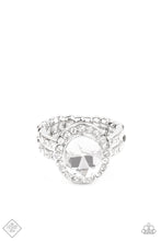 Load image into Gallery viewer, Unstoppable Sparkle - White - January 2021 Paparazzi Fashion Fix Ring
