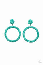 Load image into Gallery viewer, Be All You Can BEAD - Blue - Paparazzi Earring
