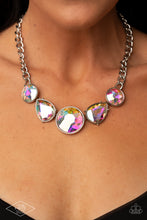 Load image into Gallery viewer, All The Worlds My Stage - Multi Iridescent - Paparazzi Black Diamond Necklace
