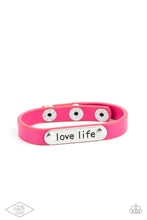 Load image into Gallery viewer, Love Life - Pink - Paparazzi Black Diamond Bracelet
