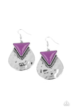 Load image into Gallery viewer, Road Trip Treasure - Purple - Paparazzi Earring
