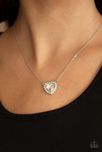Load image into Gallery viewer, Out of the GLITTERY-ness of Your Heart - White - Paparazzi Necklace
