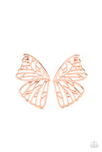 Load image into Gallery viewer, Butterfly Frills - Copper - Paparazzi Earrings
