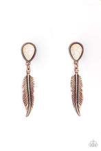 Load image into Gallery viewer, Totally Tran-QUILL - Cooper - Paparazzi Earring
