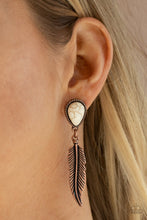 Load image into Gallery viewer, Totally Tran-QUILL - Cooper - Paparazzi Earring
