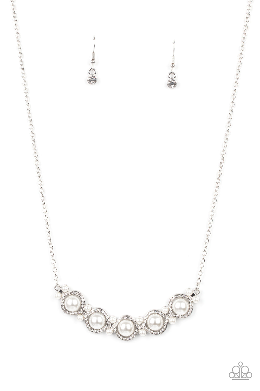 Life of The Wedding Party - White - Paparazzi Necklace