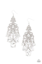Load image into Gallery viewer, Queen of All Things Sparkly - White - Paparazzi Earring
