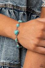 Load image into Gallery viewer, Eco-Friendly Fashionista - Turquoise Blue  - March 2021 Paparazzi Fashion Fix Bracelet
