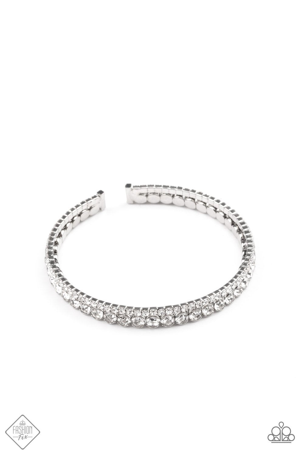 Fairytale Sparkle  -White - May 2021 Paparazzi Fashion Fix Bracelet