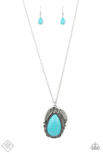 Load image into Gallery viewer, Tropical Mirage - Turquoise Blue  - May 2021 Paparazzi Fashion Fix Necklace
