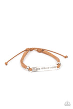 Load image into Gallery viewer, PRE-ORDER - To Live, To Learn, To Love - Brown - Paparazzi Urban Bracelet
