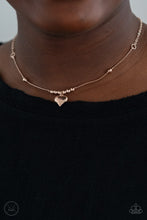 Load image into Gallery viewer, Casual Crush - Rose Gold - Paparazzi Necklace
