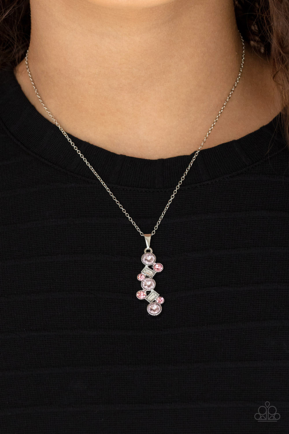 PRE-ORDER - Classically Clustered - Pink - Paparazzi Necklace