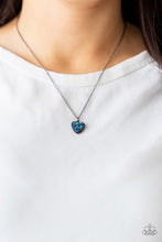 Load image into Gallery viewer, Pitter-Patter, Goes My Heart - Blue - Paparazzi Necklace
