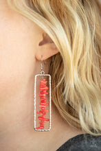 Load image into Gallery viewer, Don’t QUARRY, Be Happy - Red - Paparazzi Earring
