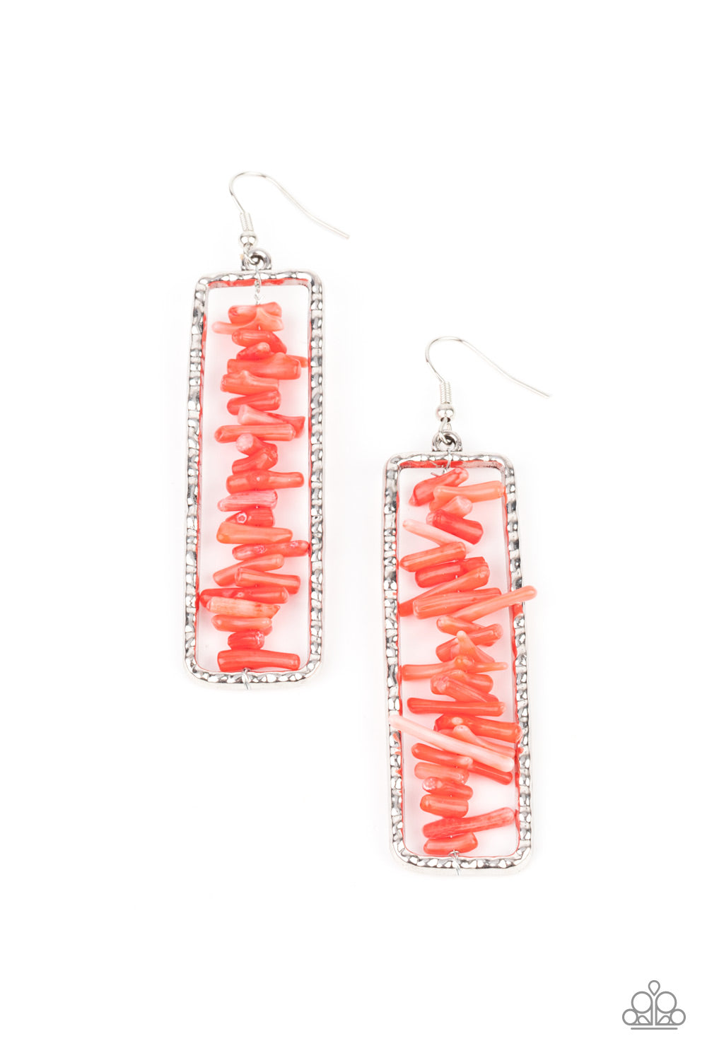 Don’t QUARRY, Be Happy - Red - Paparazzi Earring