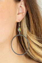 Load image into Gallery viewer, Work That Circuit - Oil Spill Multi - Paparazzi Earring
