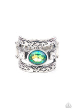 Load image into Gallery viewer, The GLEAMING Tower - Iridescent Green - Paparazzi Ring
