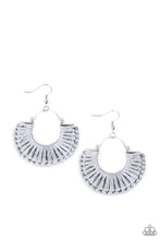 Load image into Gallery viewer, Threadbare Beauty - Silver - Paparazzi Earrings
