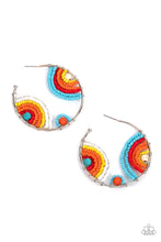 Load image into Gallery viewer, Rainbow Horizons - Seed Bead Multi - 2021 July Paparazzi Life of the Party Earrings
