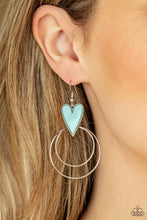 Load image into Gallery viewer, Happily Ever Hearts - Blue - Paparazzi Earring
