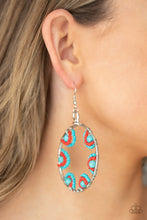 Load image into Gallery viewer, Off The Rim - Blue - Paparazzi Earring
