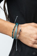 Load image into Gallery viewer, Holographic Hike - Blue - Paparazzi Bracelet
