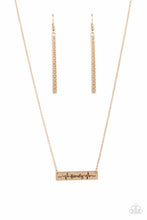 Load image into Gallery viewer, Living The Mom Life - Gold - Paparazzi Necklace
