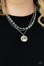 Load image into Gallery viewer, Promoted to Grandma - White Iridescent - Paparazzi Necklace

