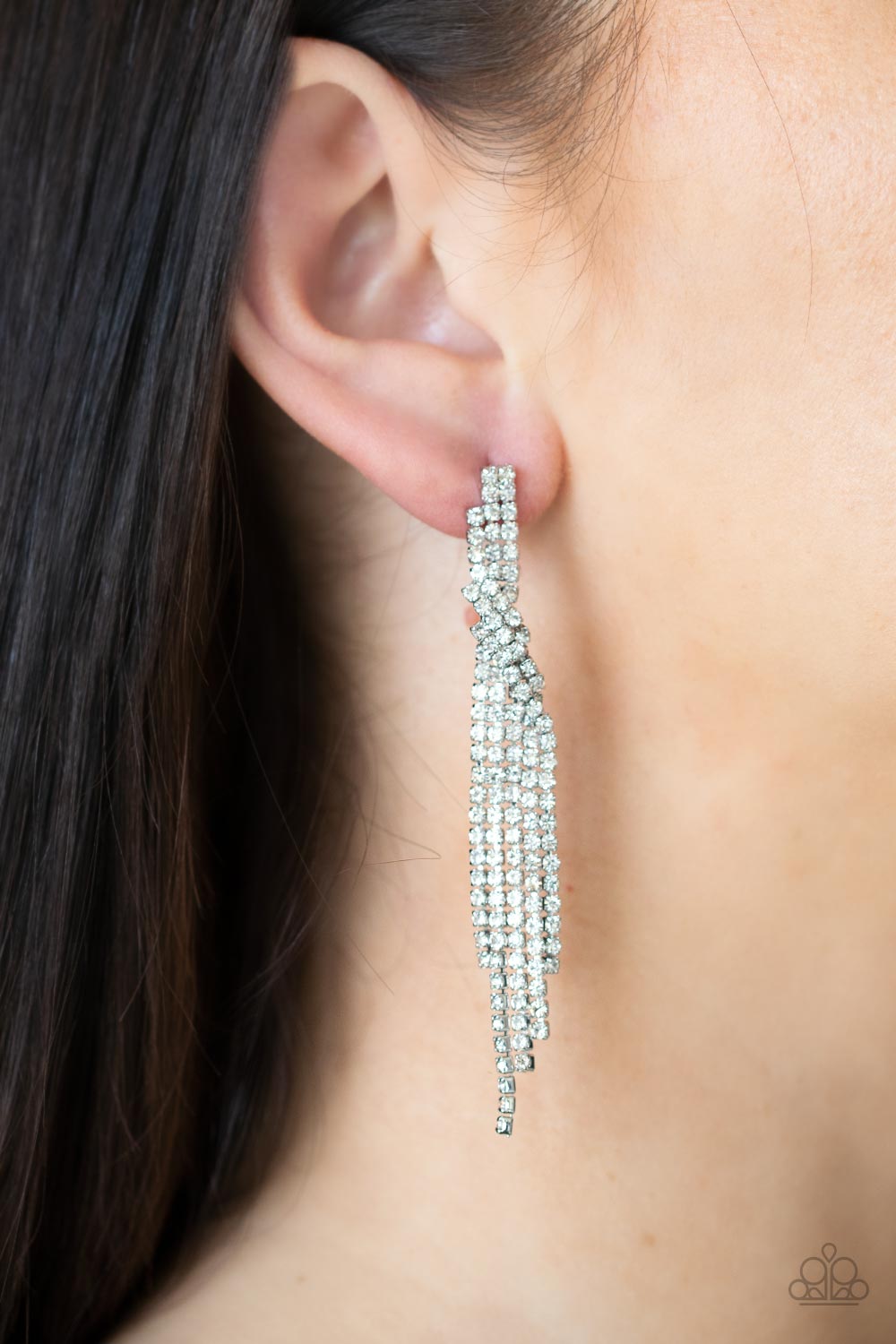 Cosmic Candescence - White - Paparazzi Earring