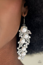 Load image into Gallery viewer, The Party Has Arrived - White - 2022 July Paparazzi Life of the Party Earring
