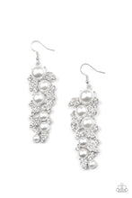 Load image into Gallery viewer, The Party Has Arrived - White - 2022 July Paparazzi Life of the Party Earring
