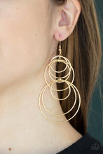 Load image into Gallery viewer, I Feel Dizzy - Gold - Paparazzi Earring
