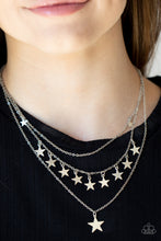 Load image into Gallery viewer, Americana Girl - Silver - Paparazzi Necklace
